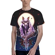 Beastars Men's T Shirt Short Sleeved Full Print T Width